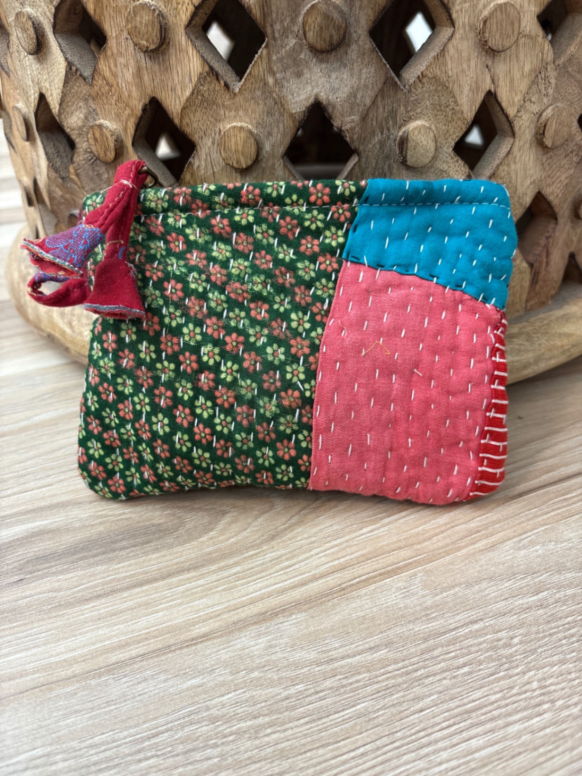Small Vintage Kantha Pouch