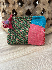 Small Vintage Kantha Pouch