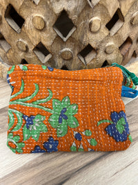 Small Vintage Kantha Pouch