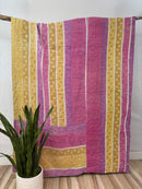 Twin Vintage Cotton Kantha Quilt