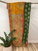 Vintage Cotton Kantha Quilt