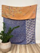 Vintage Cotton Kantha Quilt