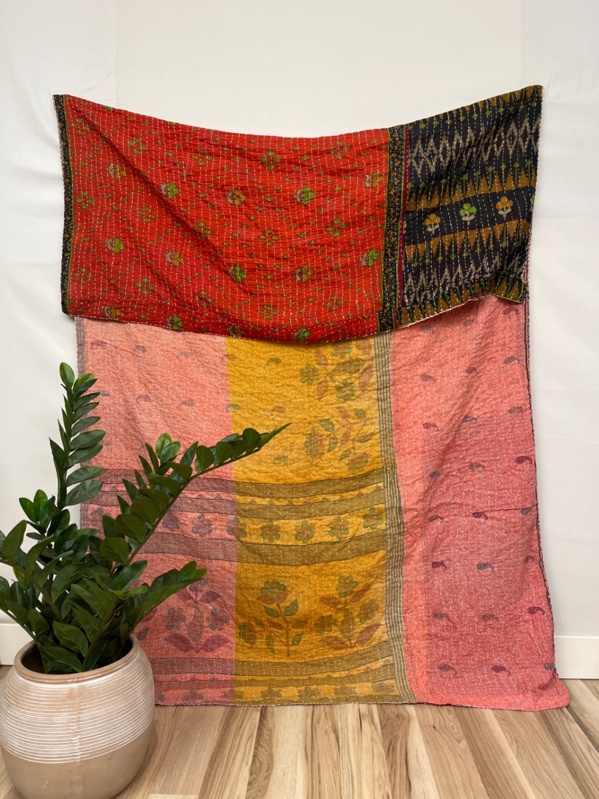 Vintage Cotton Kantha Quilt