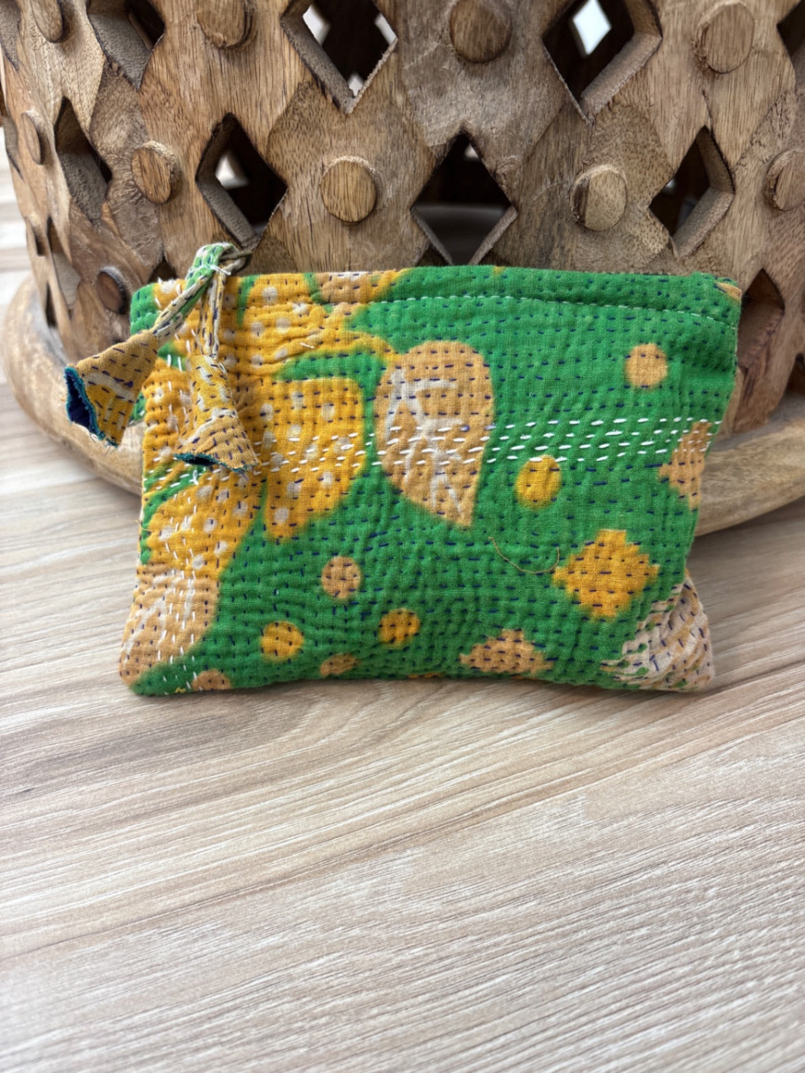 Small Vintage Kantha Pouch