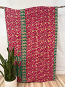Twin Vintage Cotton Kantha Quilt