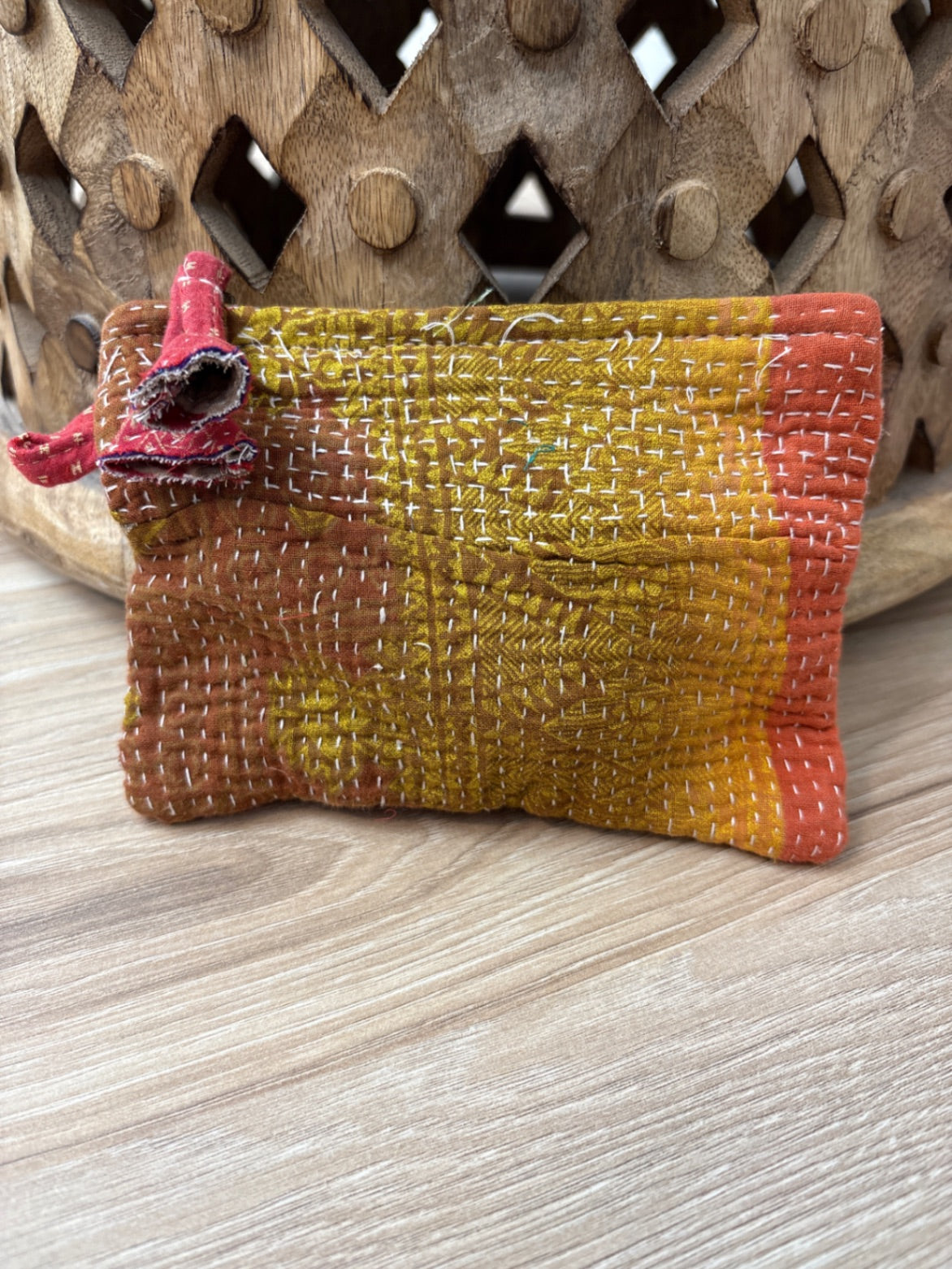 Small Vintage Kantha Pouch