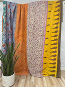 Queen Vintage Cotton Kantha Quilt