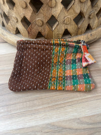 Small Vintage Kantha Pouch