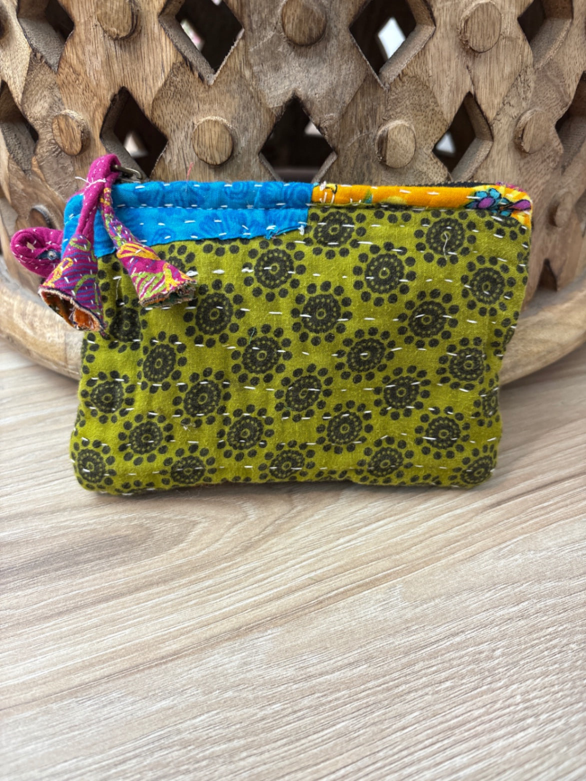 Small Vintage Kantha Pouch