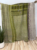 Queen Vintage Cotton Kantha Quilt