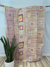 Patchwork Vintage Cotton Kantha Quilt - Twin