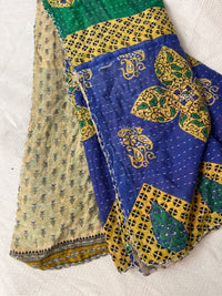 Vintage Cotton Kantha Quilt