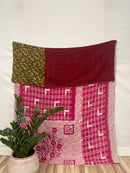 Vintage Cotton Kantha Quilt