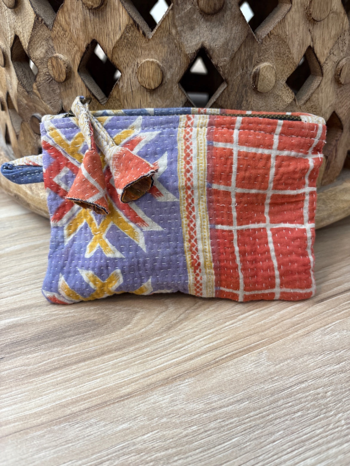 Small Vintage Kantha Pouch