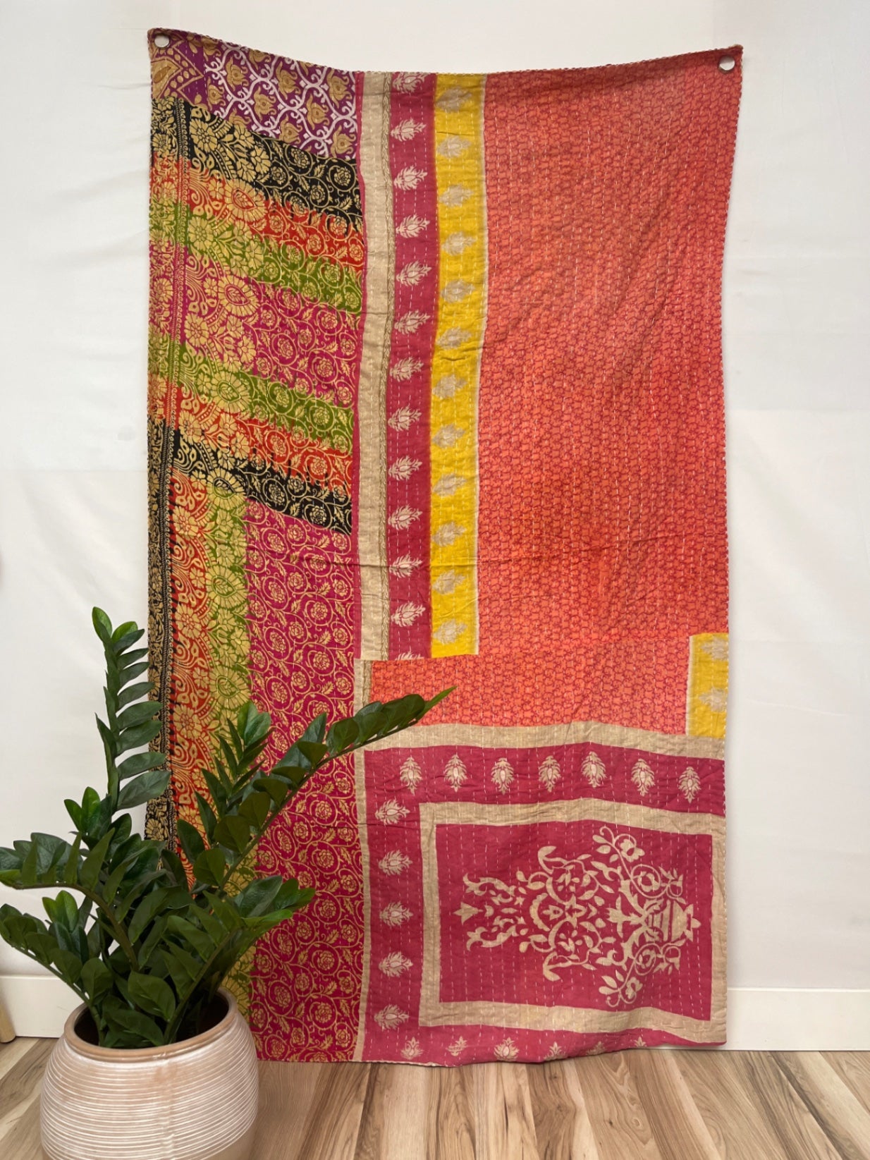 Vintage Cotton Kantha Quilt