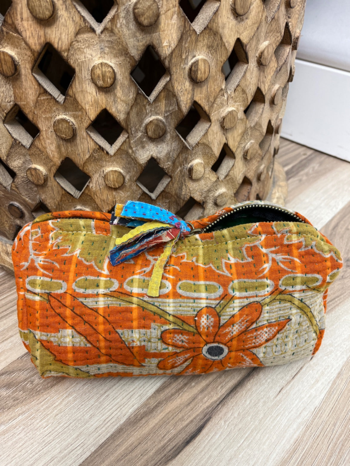 Medium Vintage Kantha Pouch