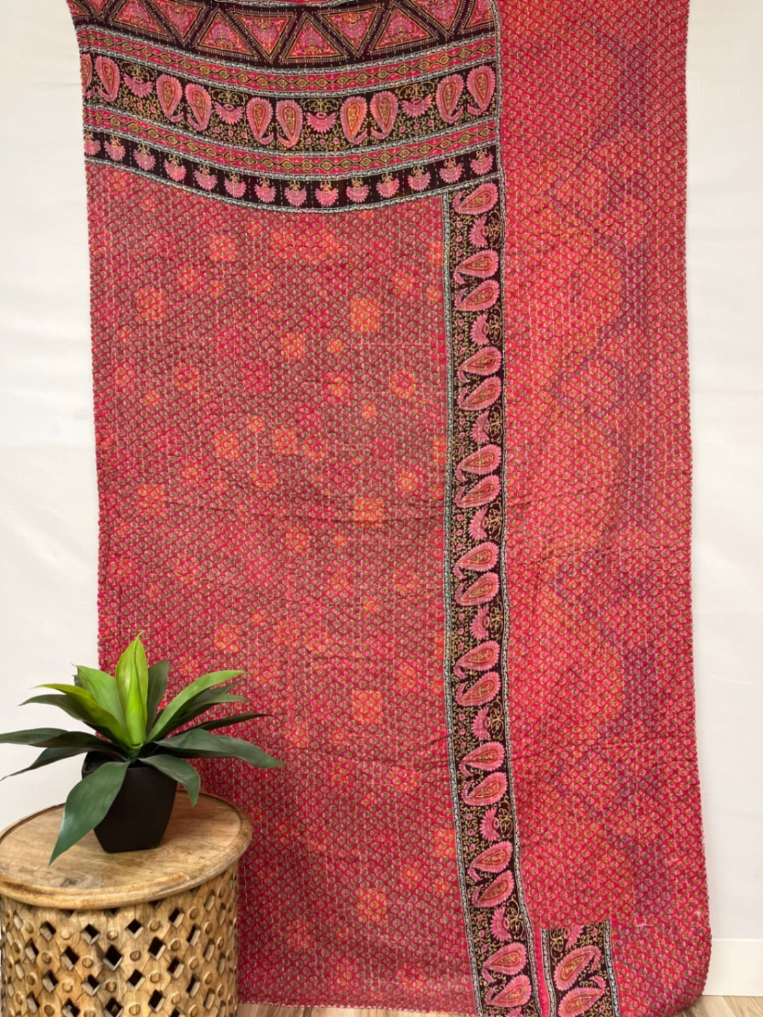 Vintage Cotton Kantha Quilt