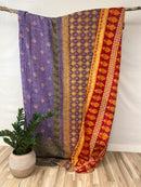 Queen Vintage Cotton Kantha Quilt