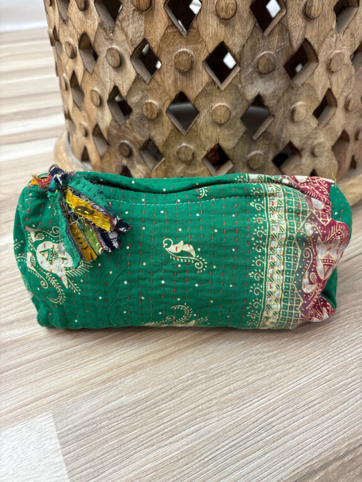 Medium Vintage Kantha Pouch