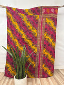 Vintage Cotton Kantha Quilt - Twin