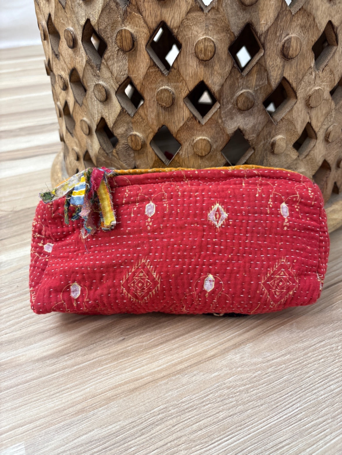 Medium Vintage Kantha Pouch