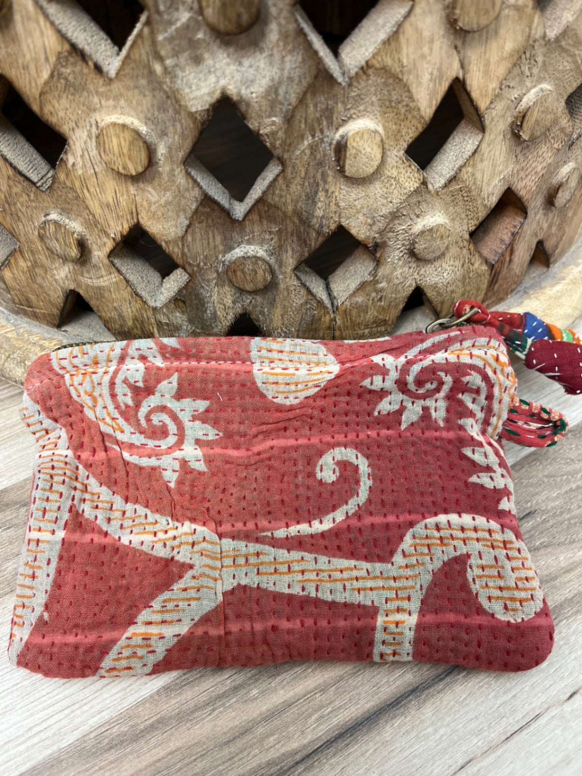 Small Vintage Kantha Pouch