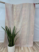 Vintage Cotton Kantha Quilt - Twin