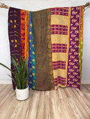 Queen Vintage Cotton Kantha Quilt