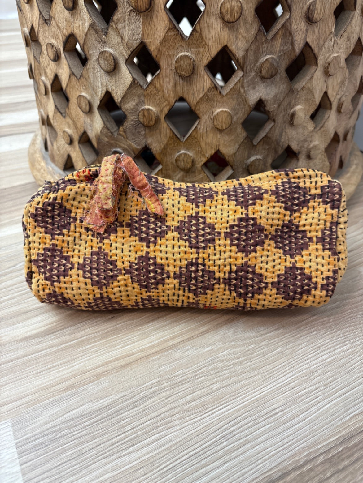Medium Vintage Kantha Pouch