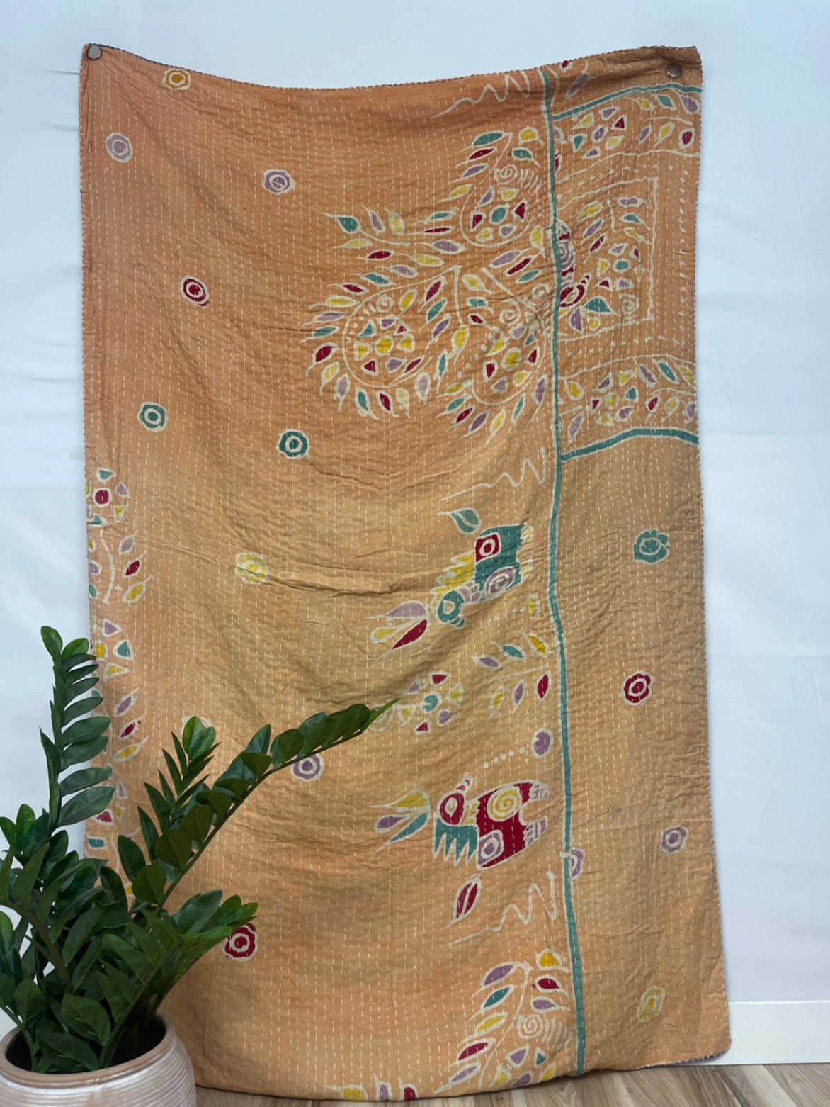 Vintage Cotton Kantha Quilt