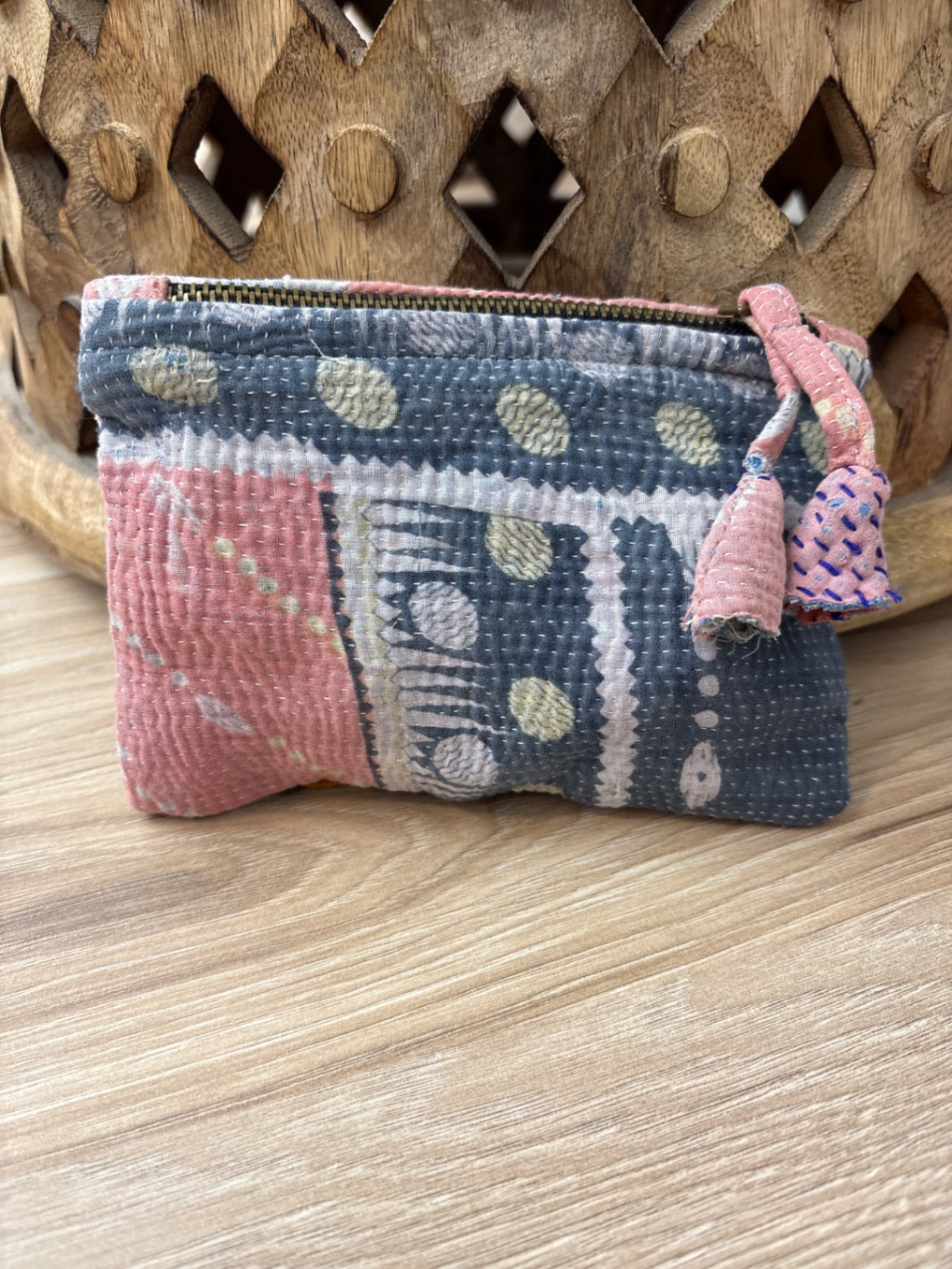 Small Vintage Kantha Pouch