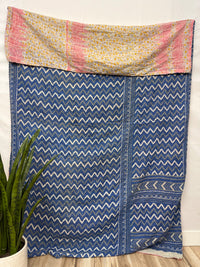 Vintage Cotton Kantha Quilt