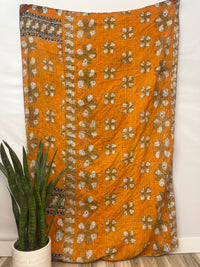 Vintage Cotton Kantha Quilt