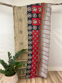 Vintage Cotton Kantha Quilt