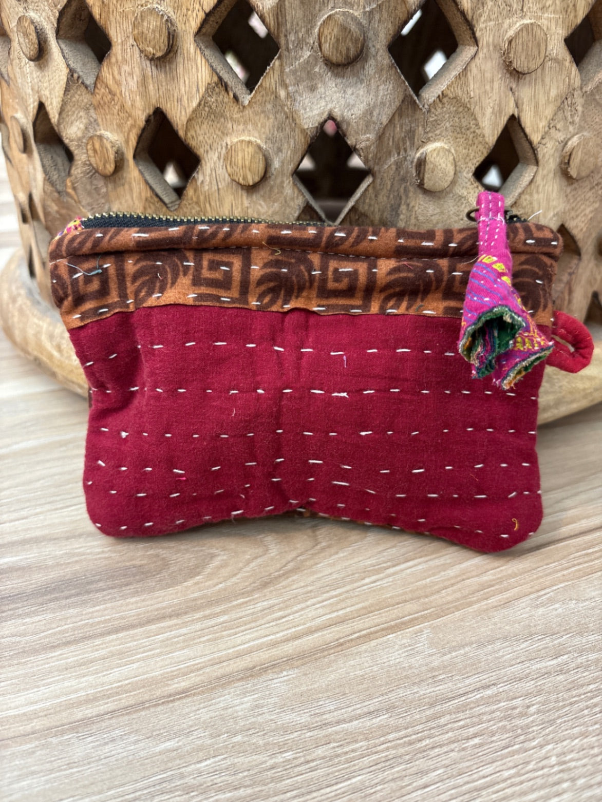 Small Vintage Kantha Pouch