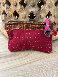 Small Vintage Kantha Pouch