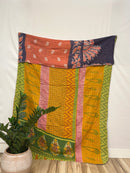 Vintage Cotton Kantha Quilt