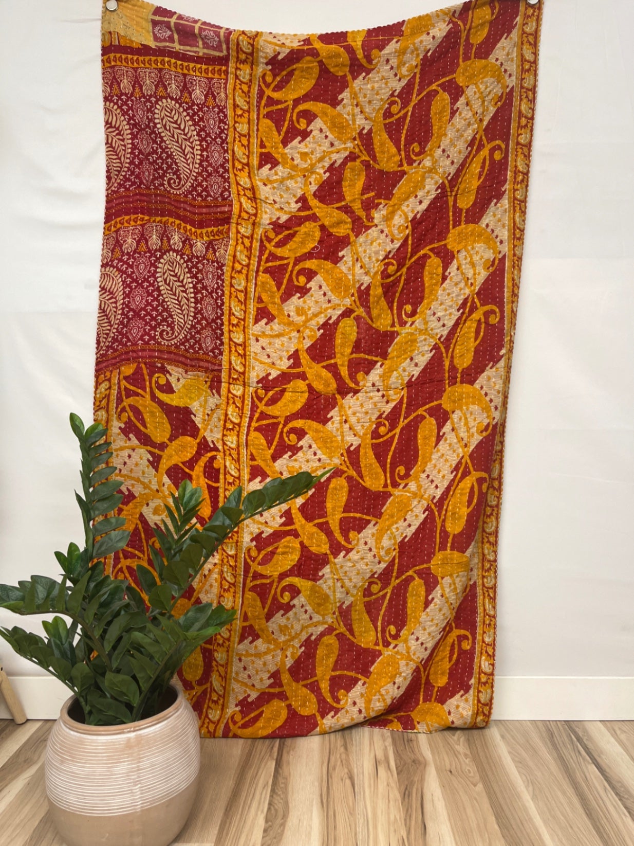 Vintage Cotton Kantha Quilt