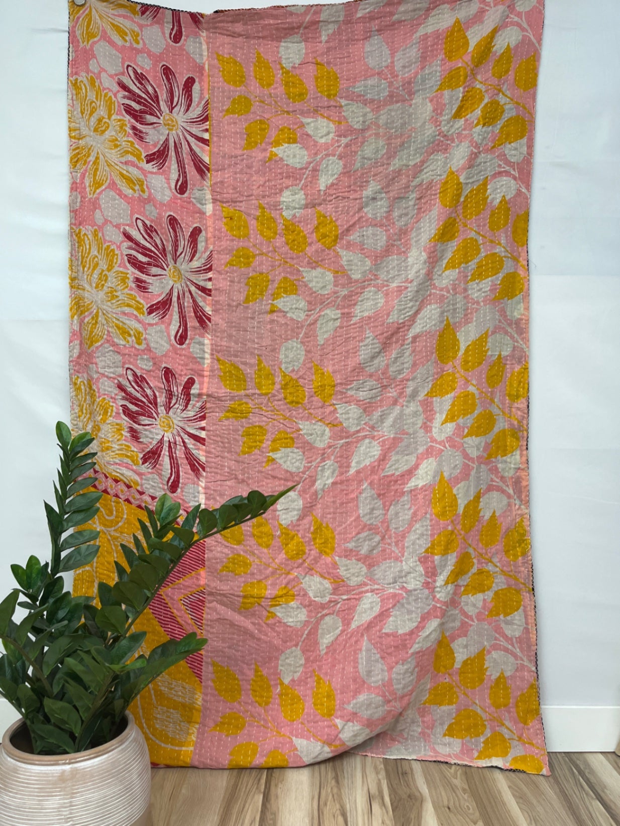 Vintage Cotton Kantha Quilt