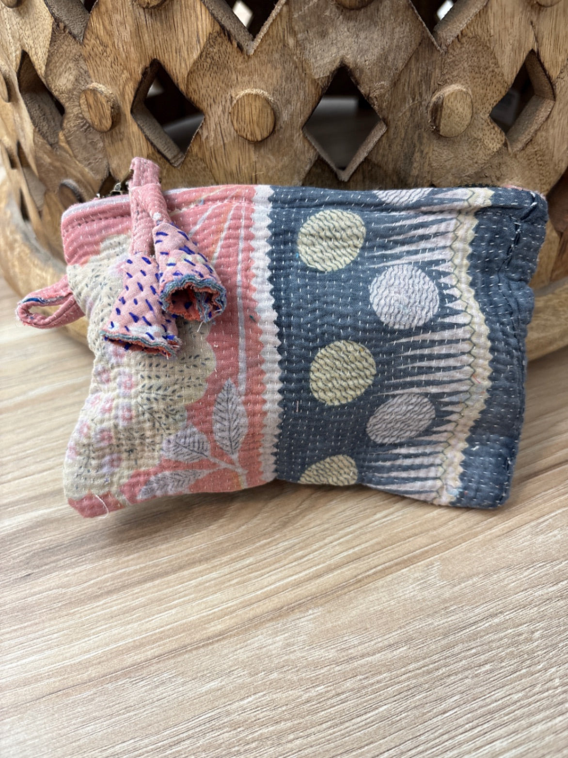 Small Vintage Kantha Pouch