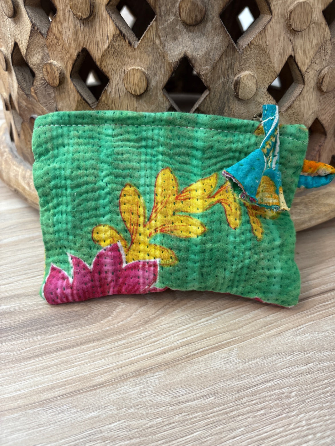 Small Vintage Kantha Pouch