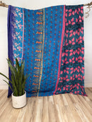 Queen Vintage Cotton Kantha Quilt