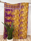 Vintage Cotton Kantha Quilt - Twin