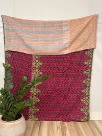 Vintage Cotton Kantha Quilt