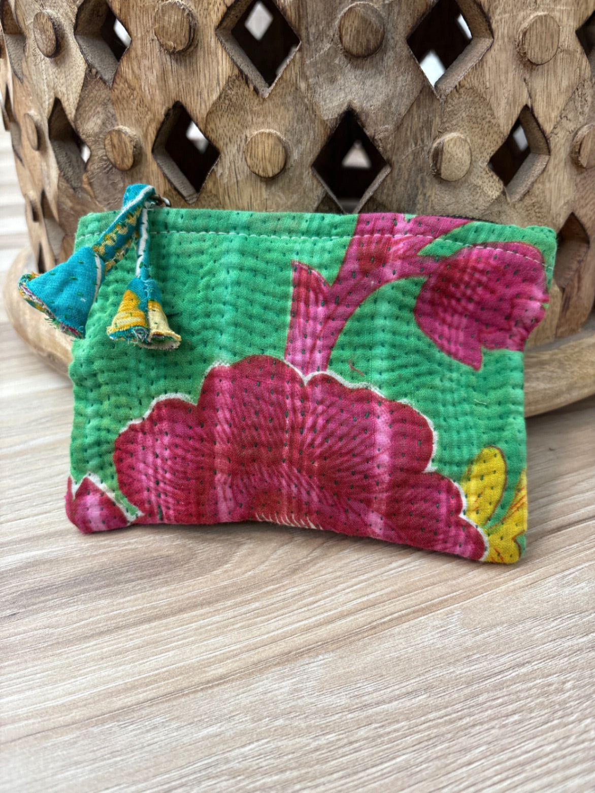 Small Vintage Kantha Pouch