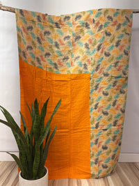Twin Vintage Cotton Kantha Quilt