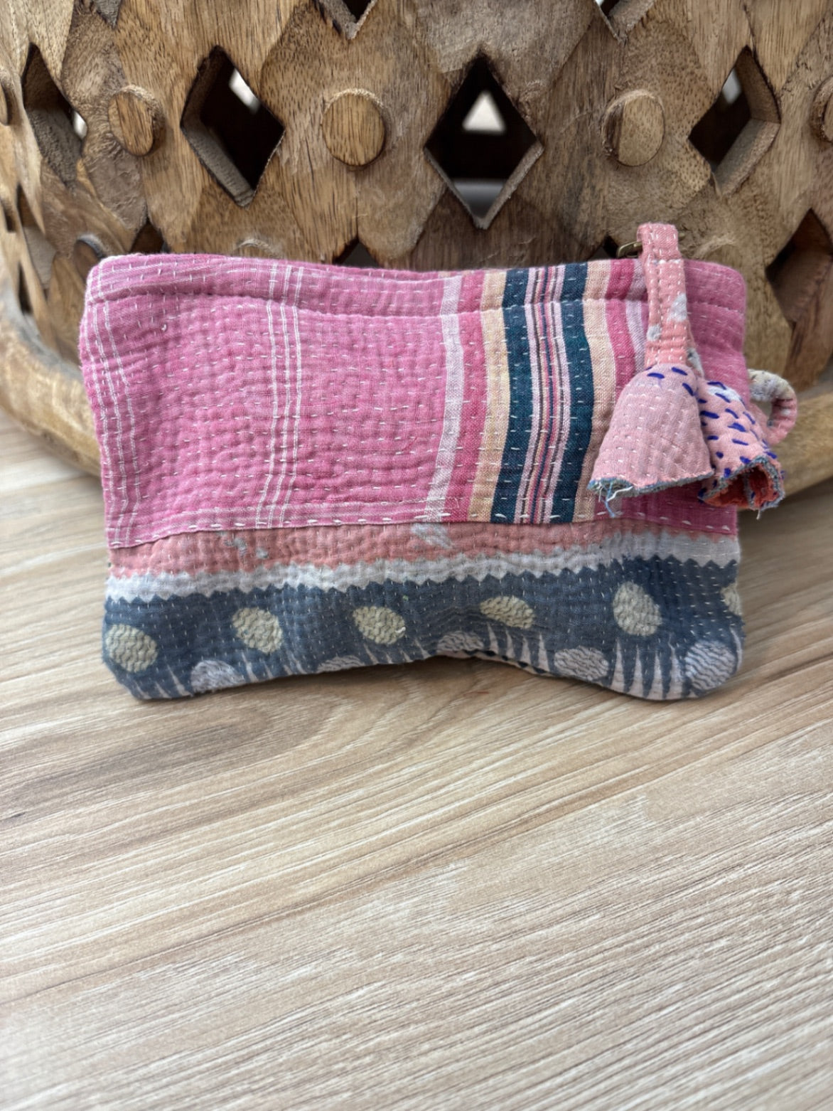 Small Vintage Kantha Pouch