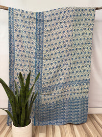 Twin Vintage Cotton Kantha Quilt