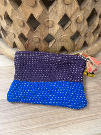 Small Vintage Kantha Pouch