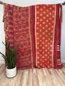 Queen Vintage Cotton Kantha Quilt